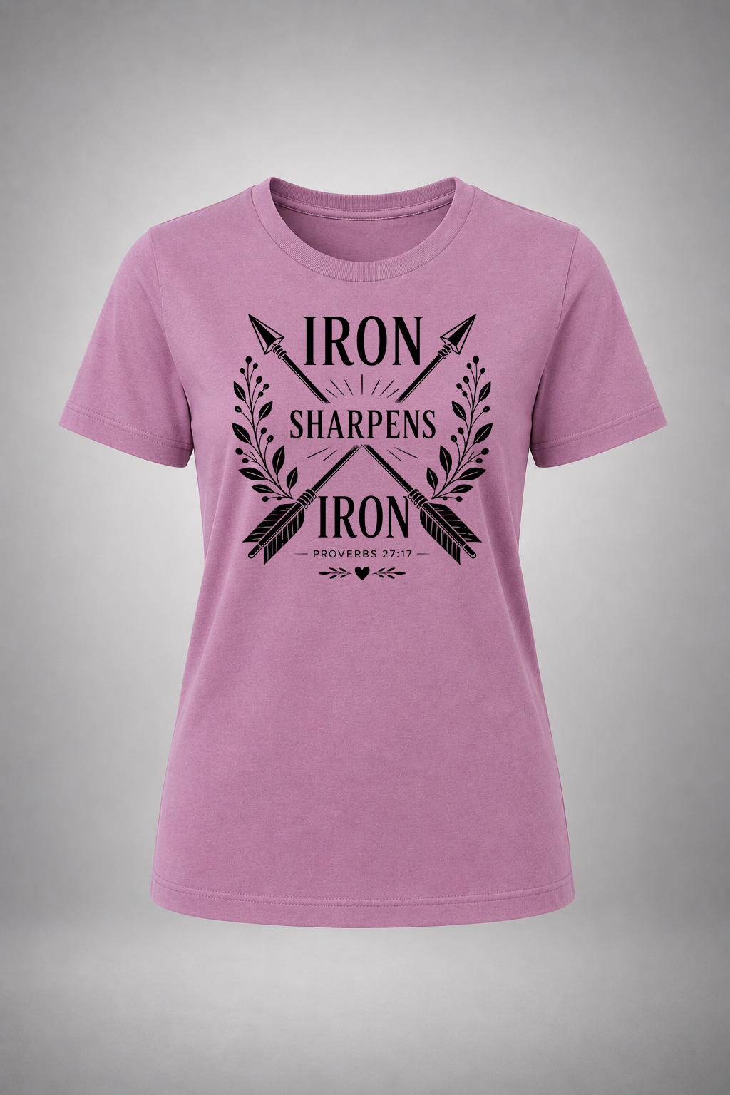 Iron Sharpens Iron (Black Graphic)