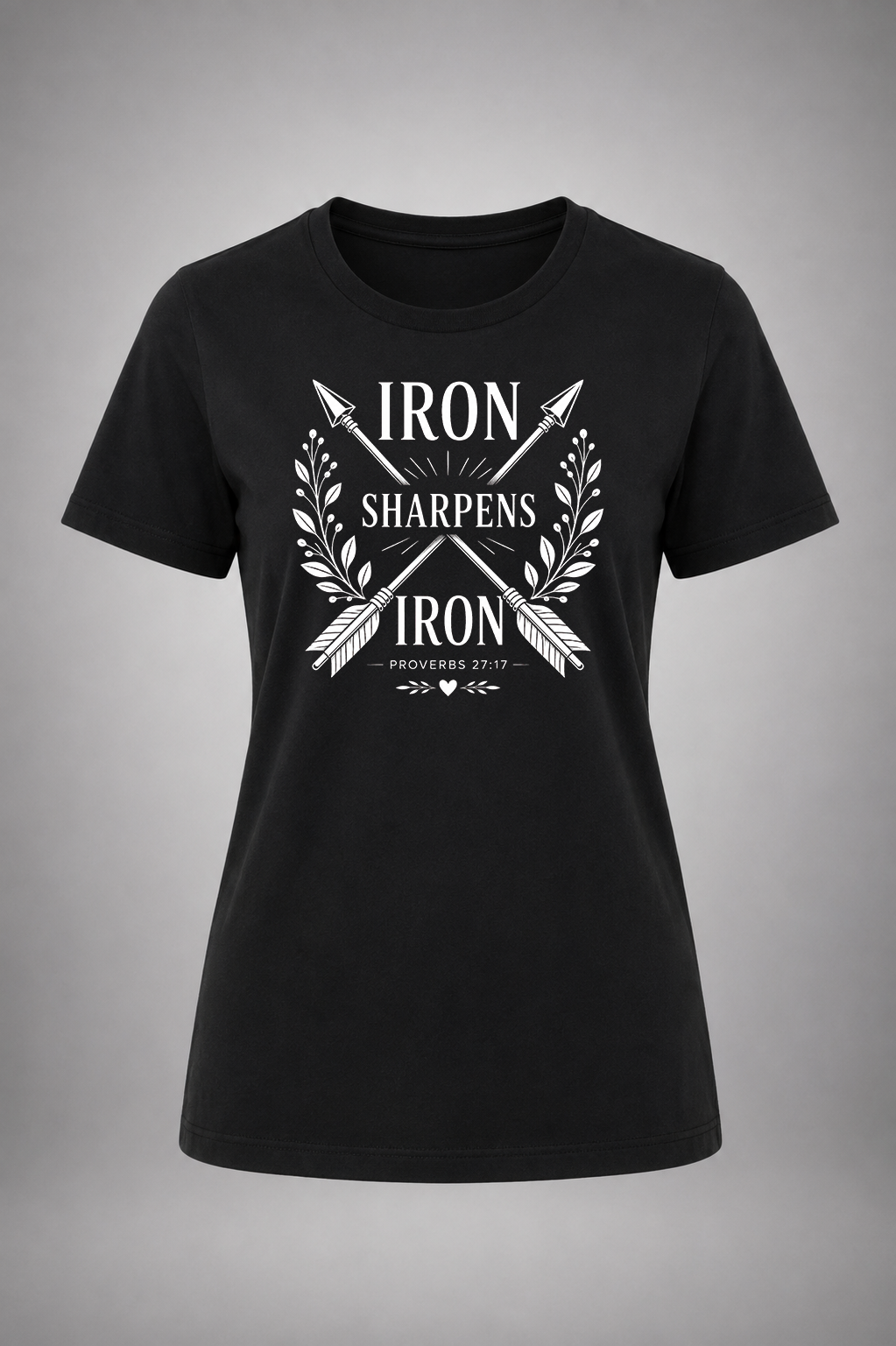 Iron Sharpens Iron (white graphic)