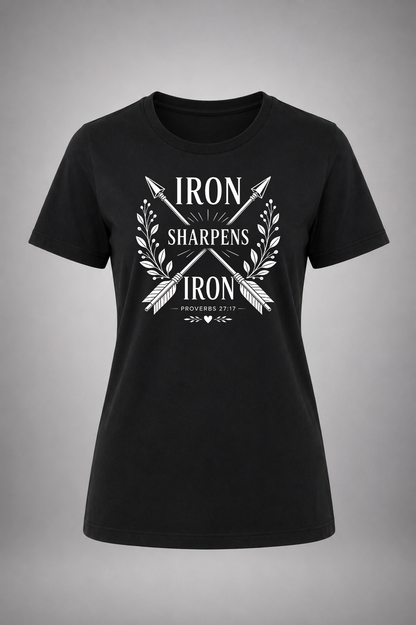 Iron Sharpens Iron (white graphic)