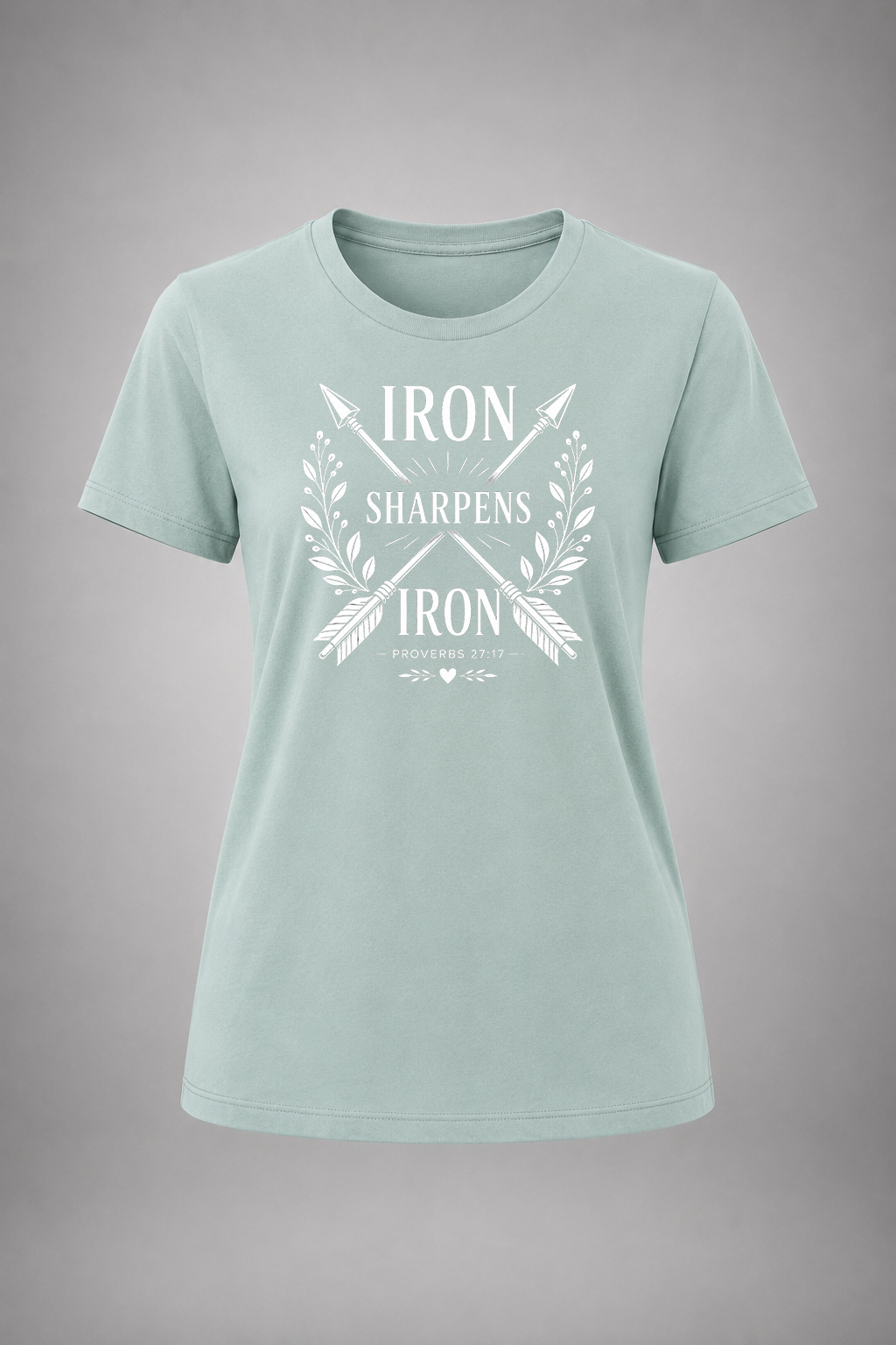 Iron Sharpens Iron (white graphic)