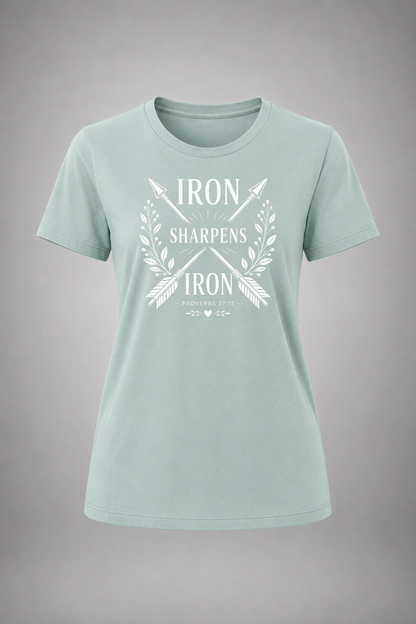 Iron Sharpens Iron (white graphic)