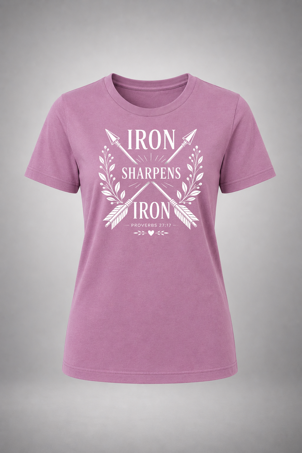 Iron Sharpens Iron (white graphic)