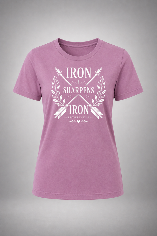 Iron Sharpens Iron (white graphic)